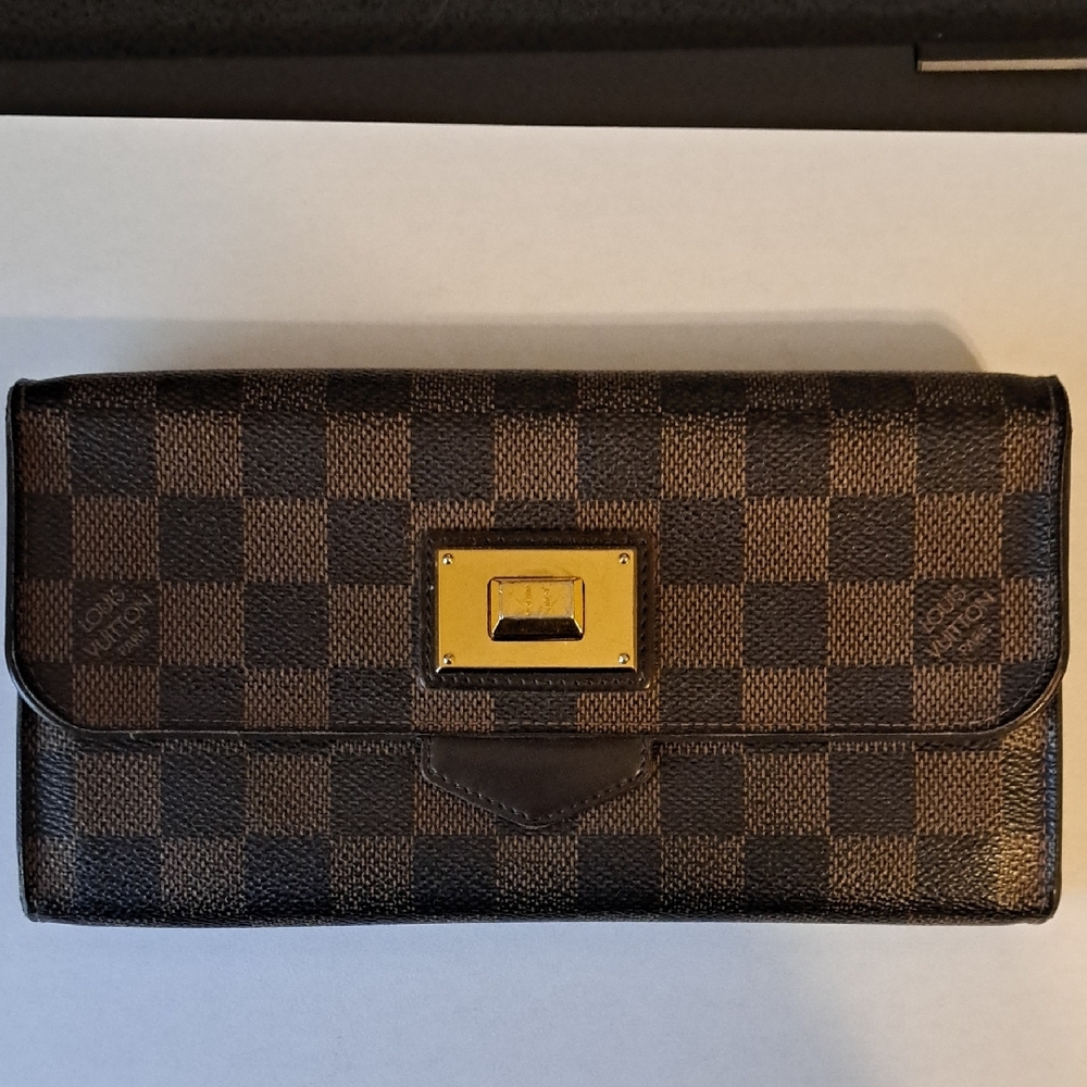 Louis Vuitton Damier Ebene Portefeville Roseberry Long Wallet